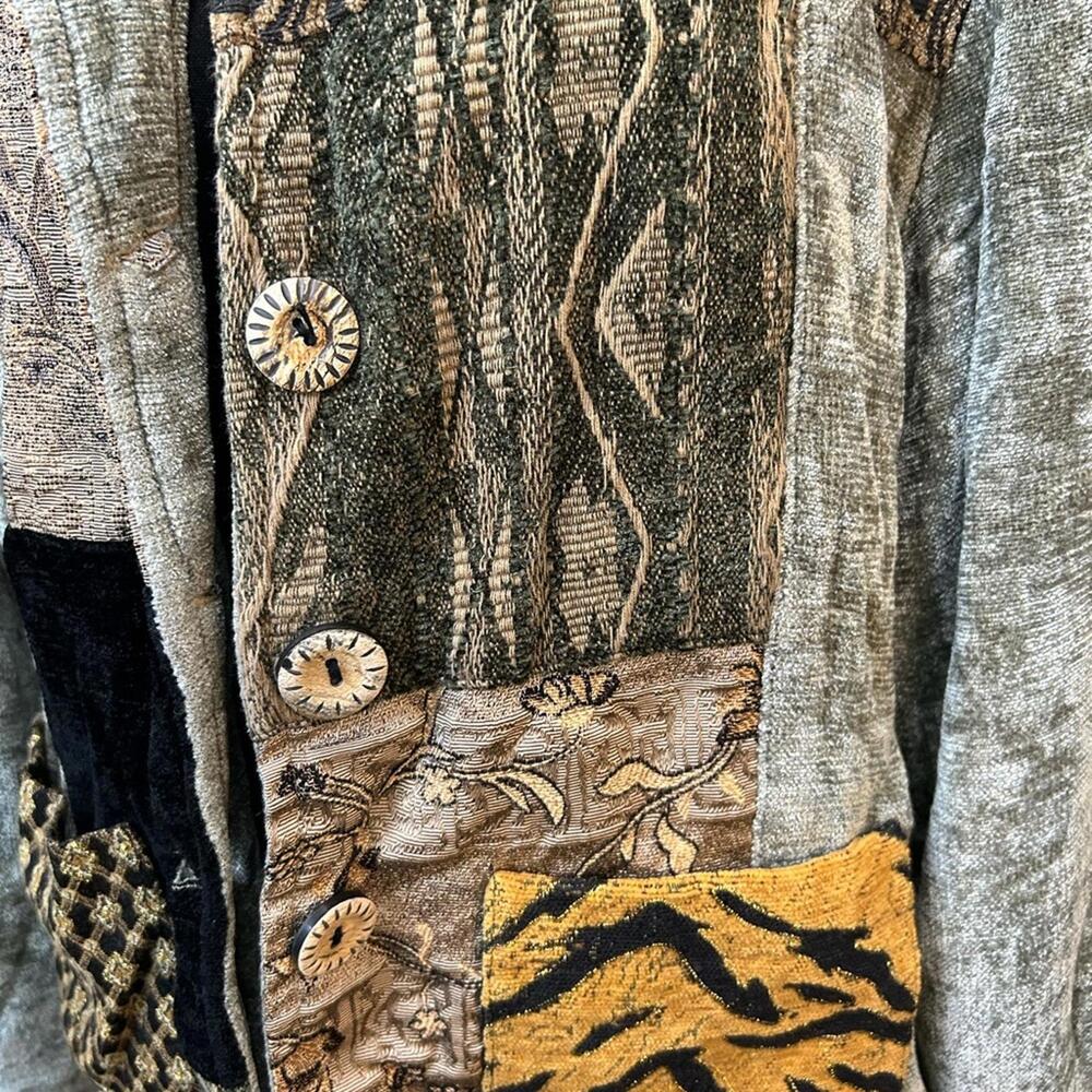 Chico's‎ Patchwork Boho Jacket • Size 18 • Vintag… - image 4